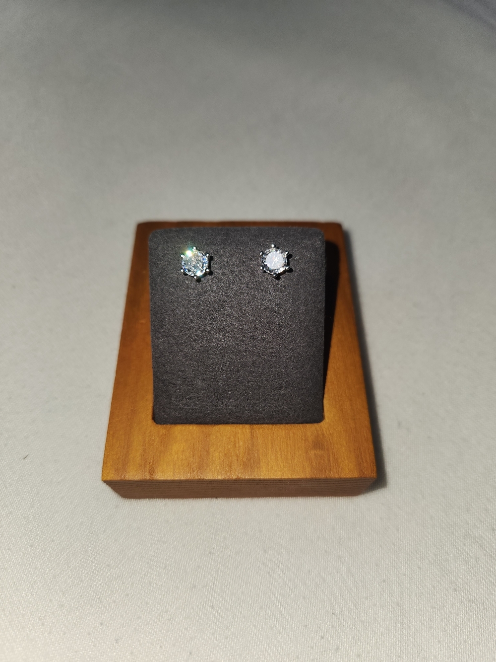 Classic White Cubic Stud Earrings - Women Jewelry